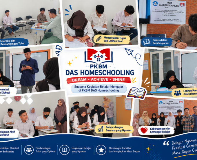 Suasana KBM PKBM DAS Homeschooling: Belajar Aktif, Interaktif, dan Menyenangkan dalam Membangun Generasi Berprestasi